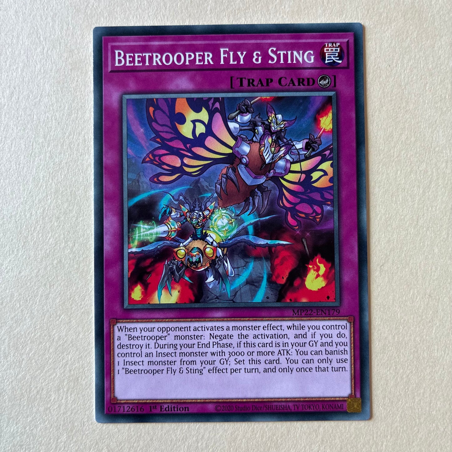2020 YU-GI-OH! TCG - BEETROOPER FLY & STING (MP22-EN179) 1ST EDITION