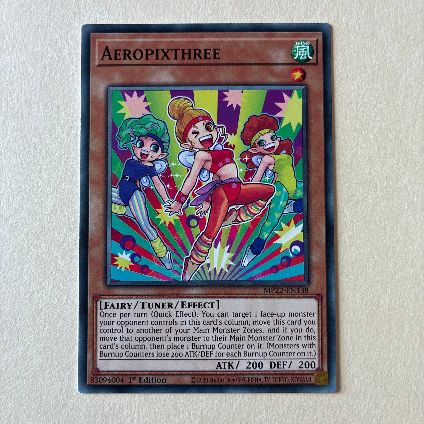2020 YU-GI-OH! TCG - AEROPIXTHREE (MP22-EN138) 1ST EDITION
