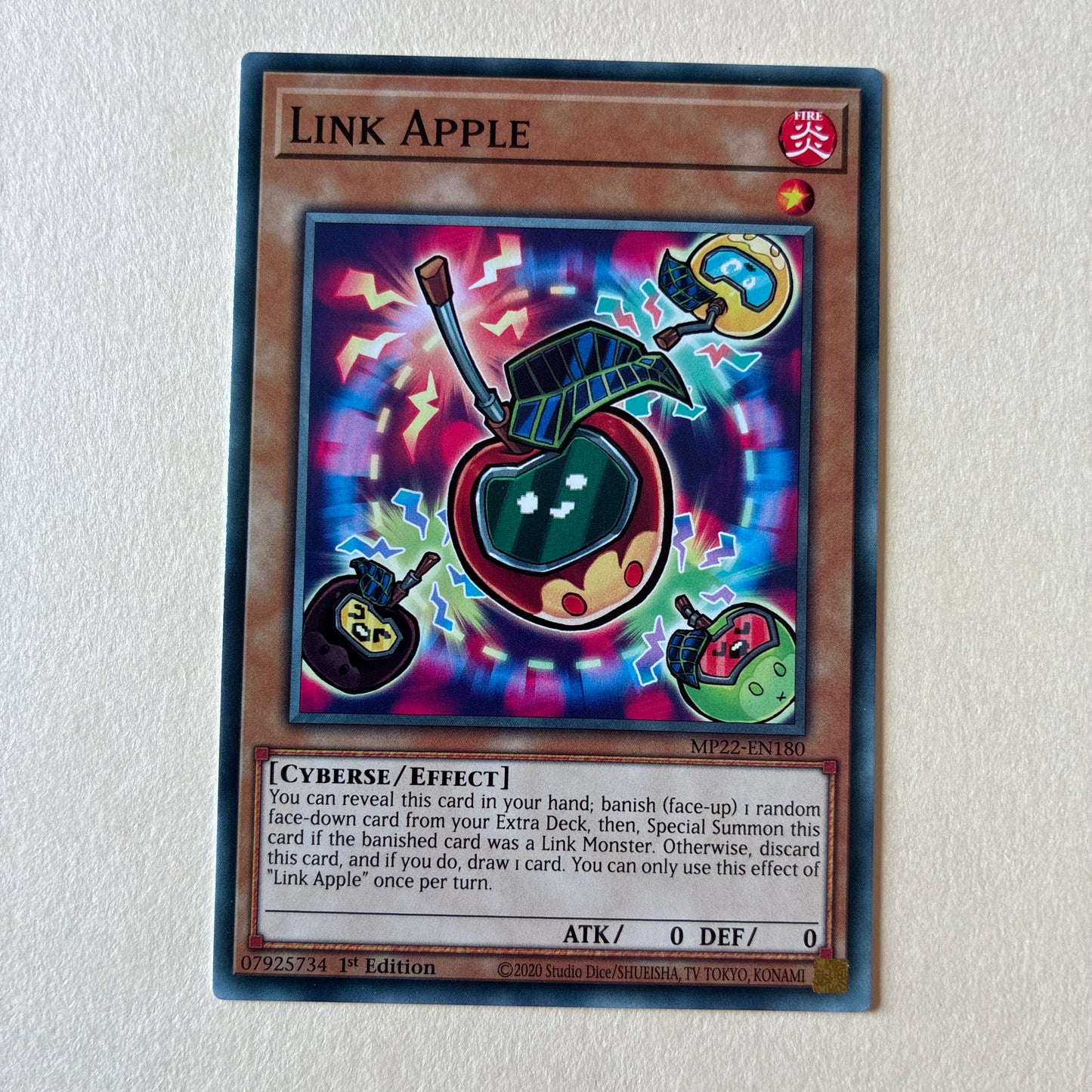 2020 YU-GI-OH! TCG - LINK APPLE (MP22-EN180) 1ST EDITION