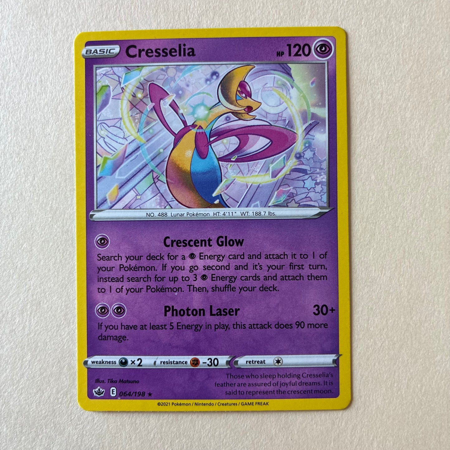 2021 POKEMON TCG - CRESSELIA 064/198