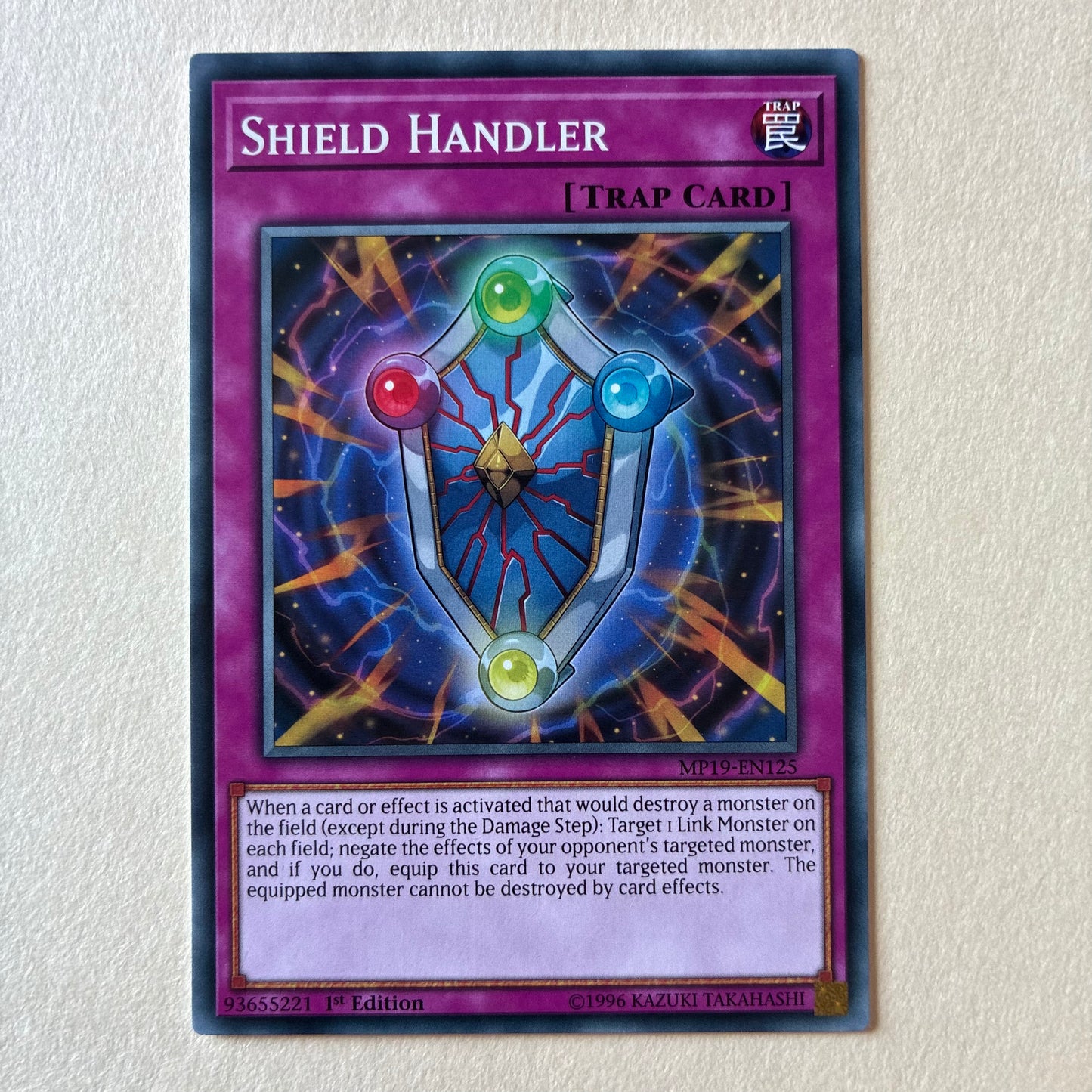 YU-GI-OH! TCG - SHIELD HANDLER MP19-EN125 1ST EDITION