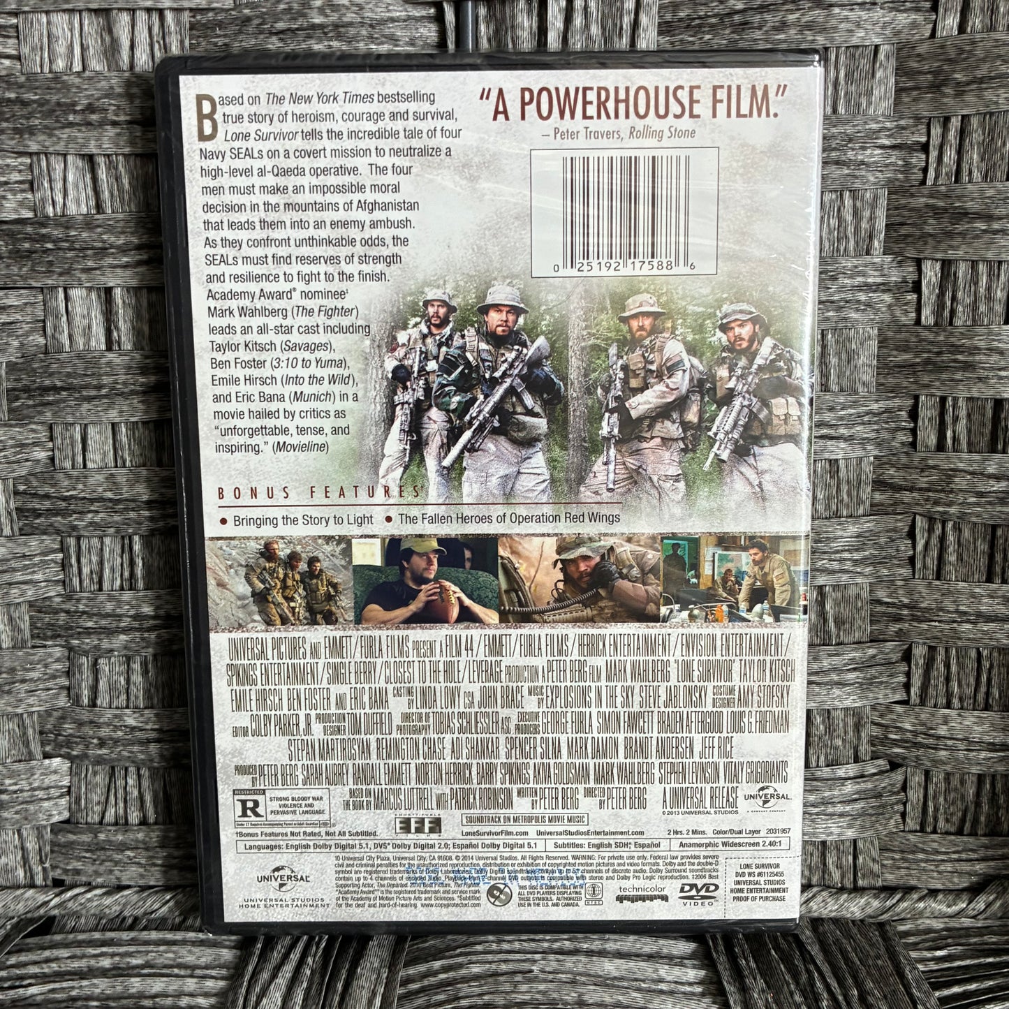 LONE SURVIVOR - DVD -SEALED - MARK WAHLBERG - RATED R