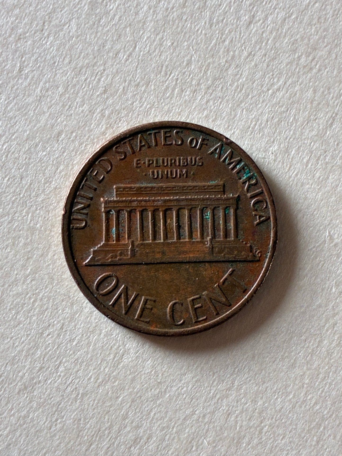 1980 PENNY NO MINT MARK DOUBLE DIE RIM ERROR CIRCULATED