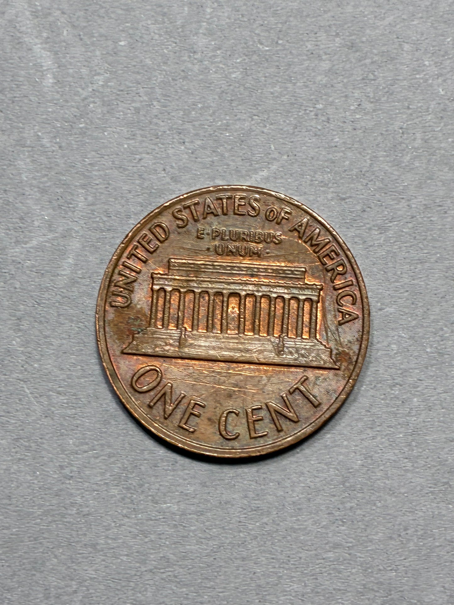 1972 PENNY NO MINT MARK WIDE RIM 95% COPPER BROWN CIRCULATED (PNC 0108)