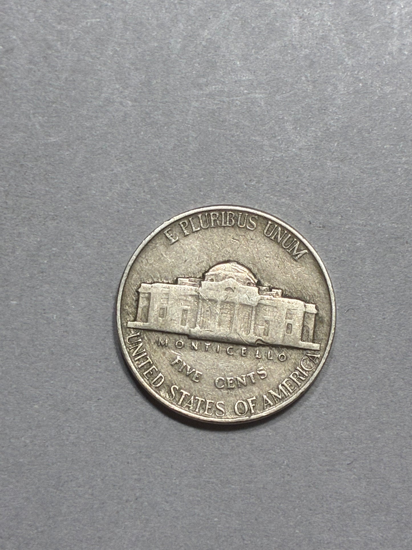 1949 NICKEL NO MINT MARK - CIRCULATED - FAIR (LN0020)
