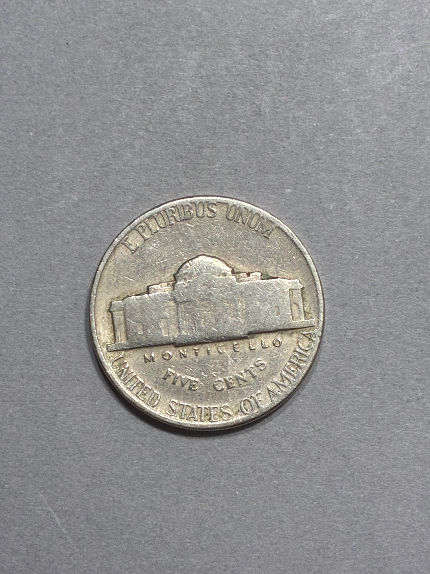 1949 NICKEL NO MINT MARK - CIRCULATED (LN0023)