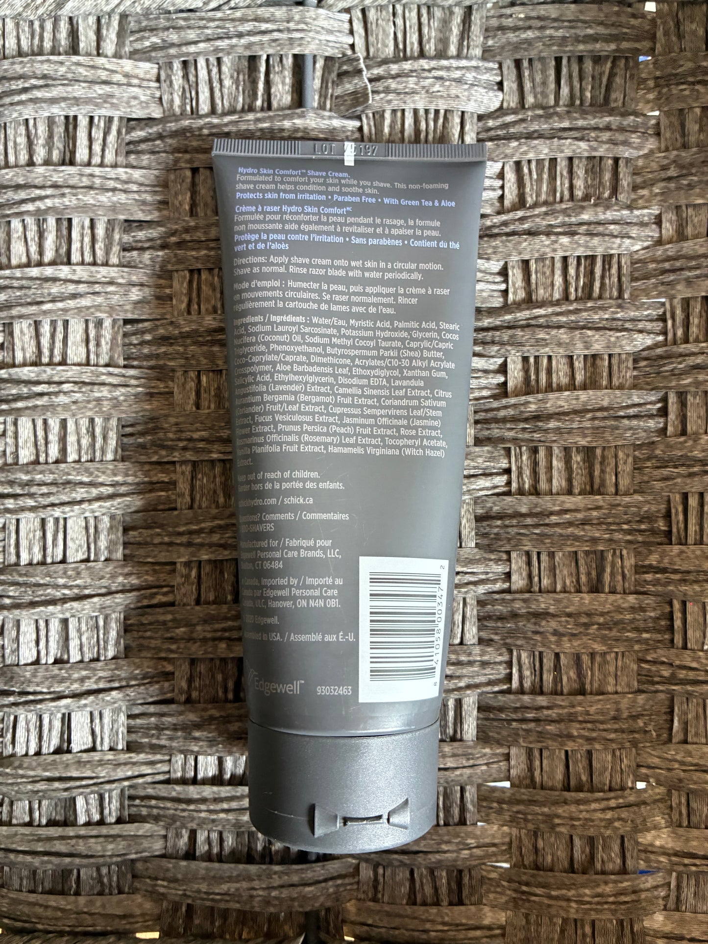 SCHICK HYDRO SKIN COMFORT SHAVE CREAM