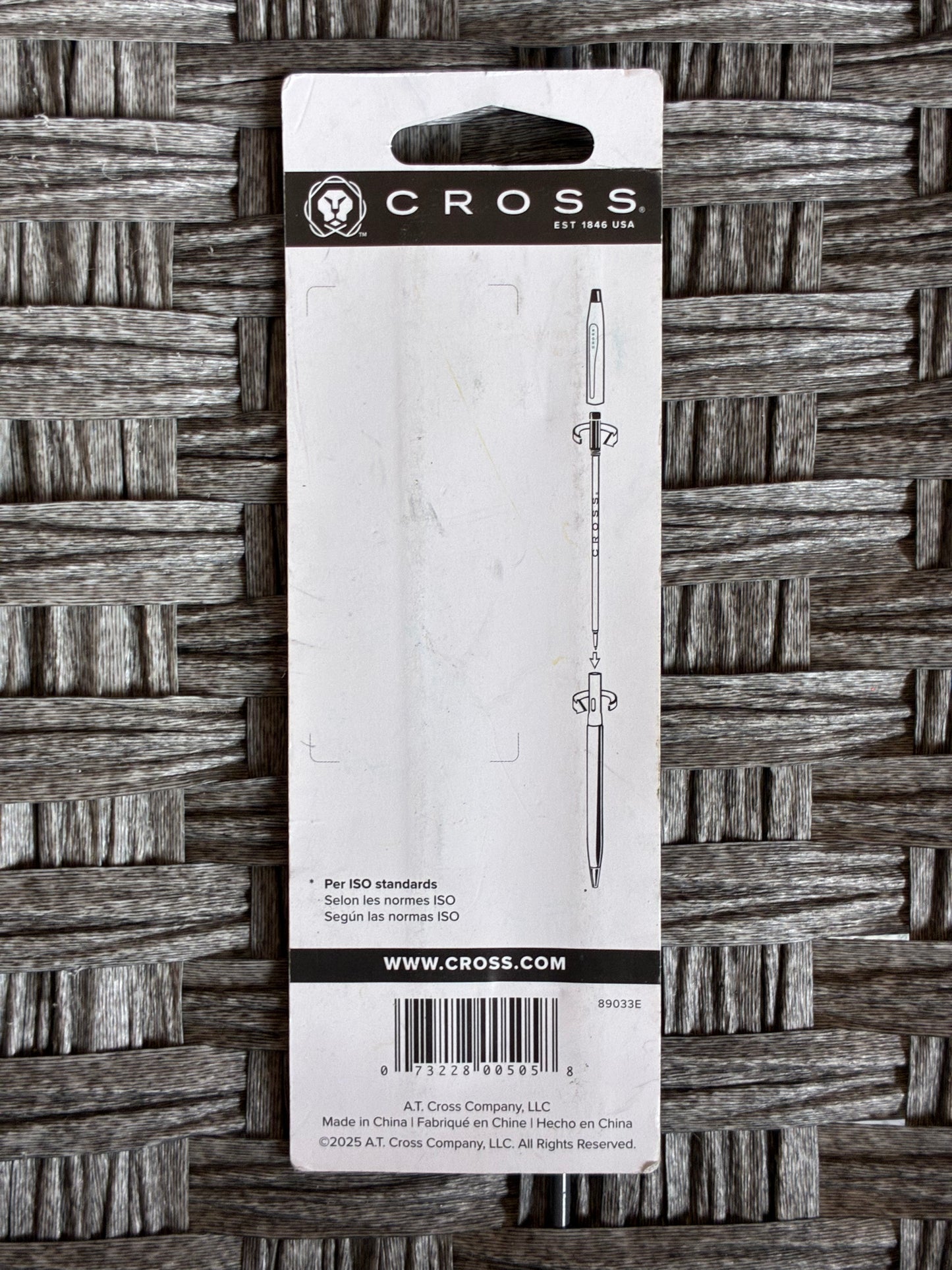 CROSS BALLPOINT PEN REFILLS BLACK MEDIUM ARCHIVAL INK 8513-2 2PCS