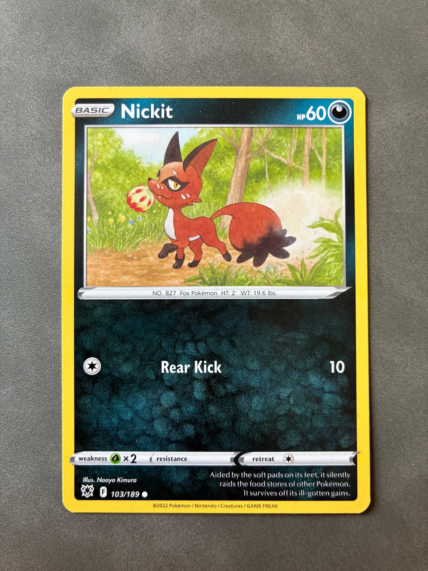 2022 POKEMON TCG - NICKIT 103/189