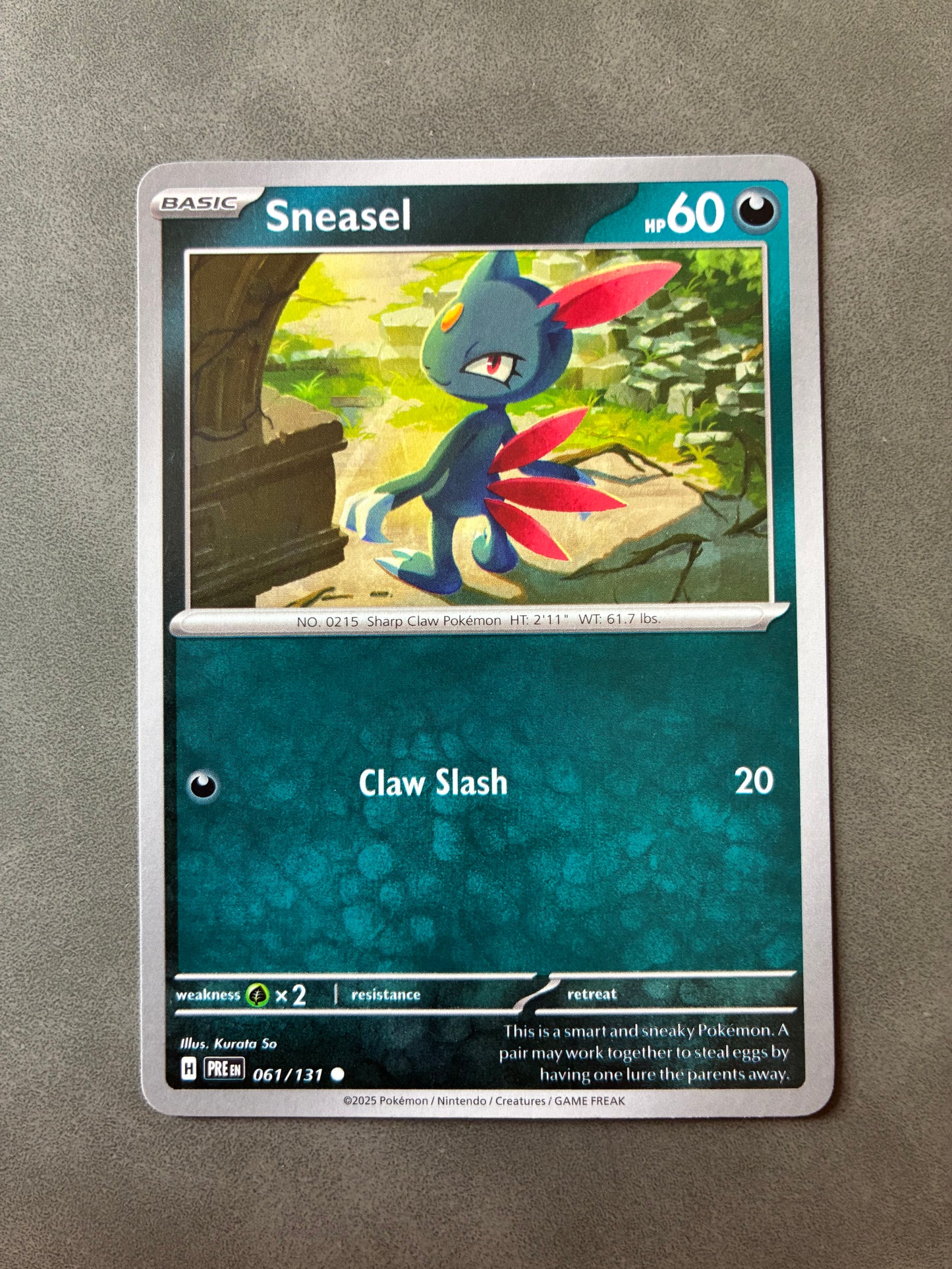 2025 POKEMON TCG (PRE) - SNEASEL 061/131