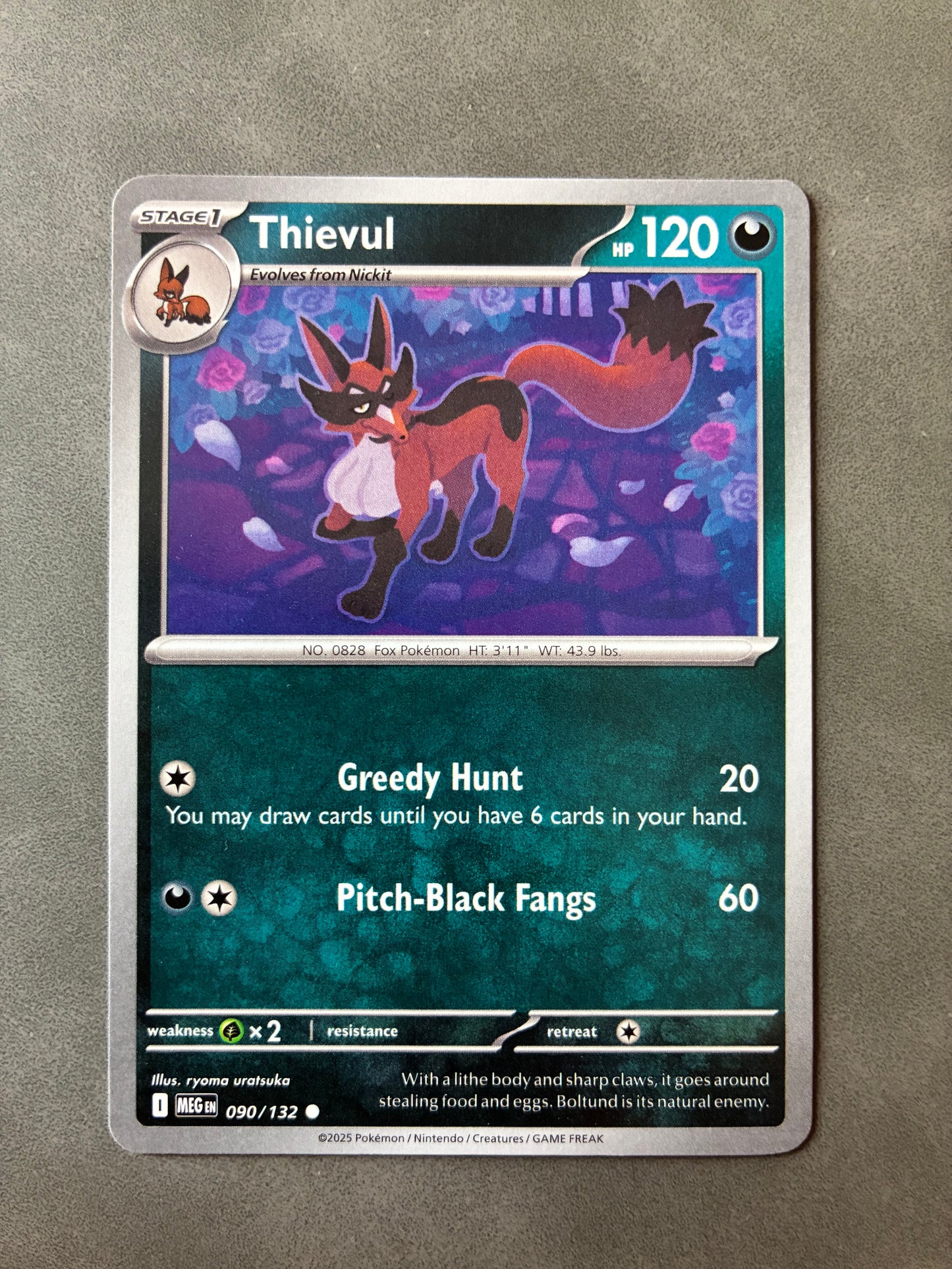 2025 POKEMON TCG (MEG) - THIEVUL 090/132