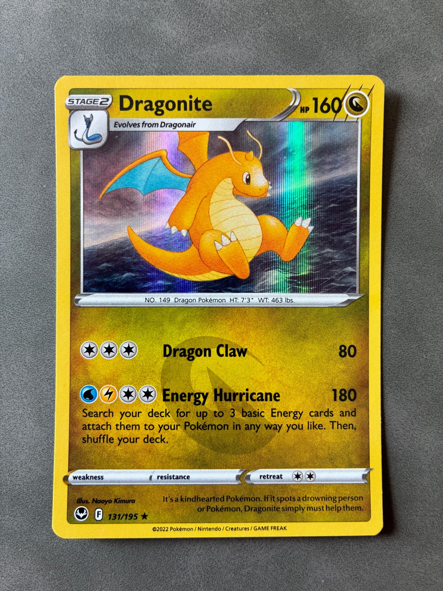 2022 POKEMON TCG - DRAGONITE 131/195 (HOLO)