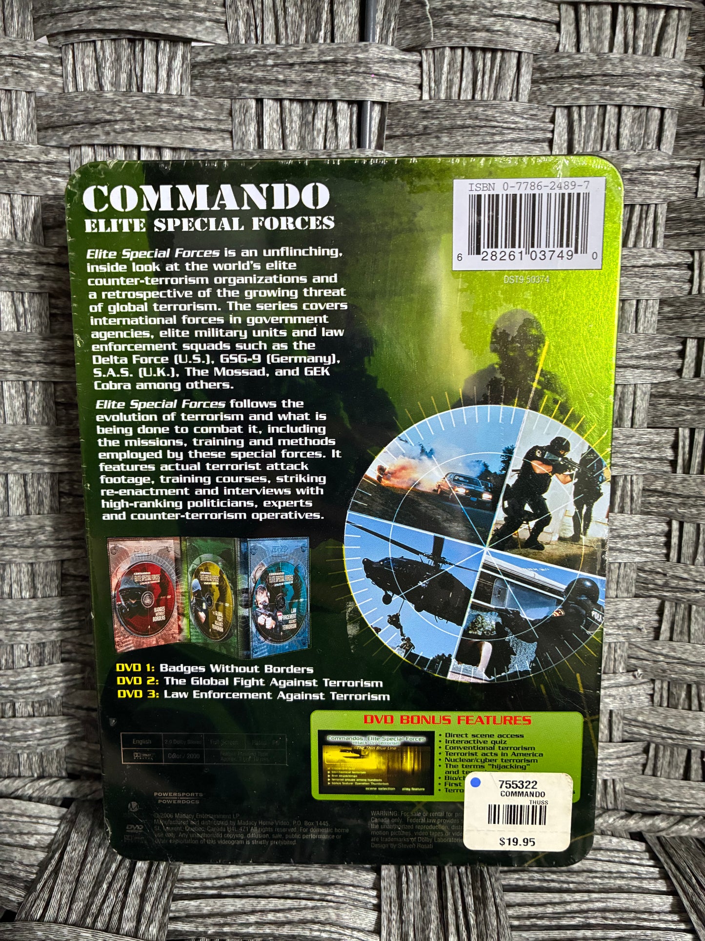 COMMANDO ELITE SPECIAL FORCES - 3 DISC WITH BONUS - COLLECTIBLE STORAGE TIN (2006)