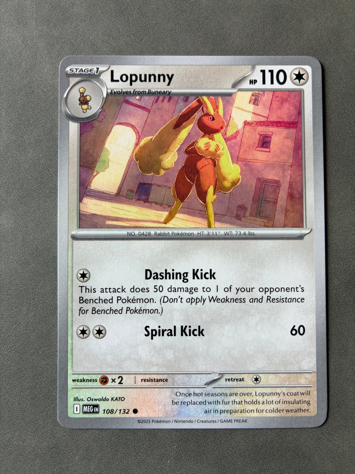 2025 POKEMON TCG MEG - LOPUNNY 108/132