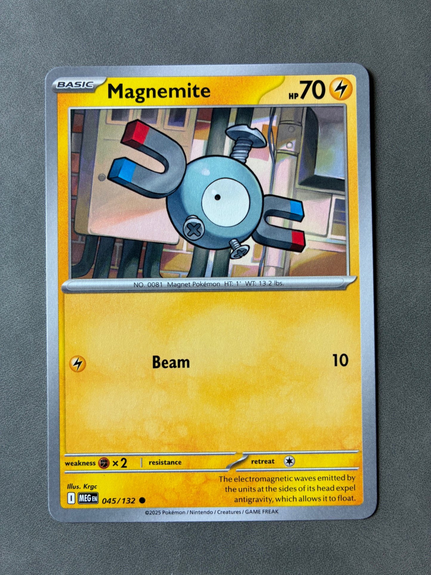 2025 POKEMON TCG MEG - MAGNEMITE 045/132