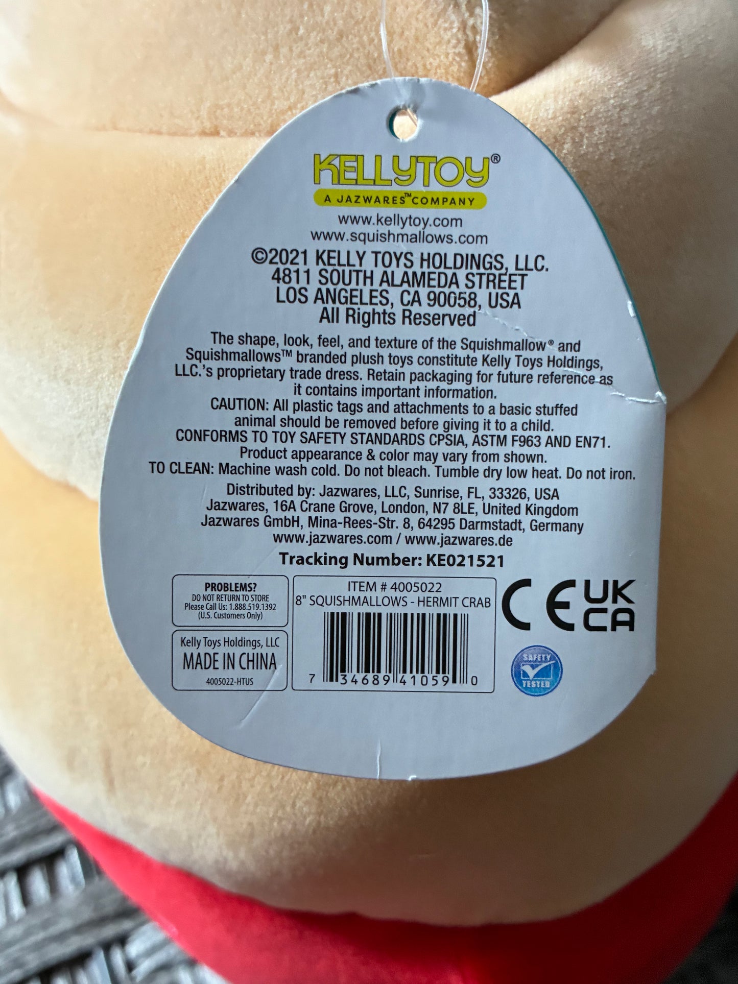 SQUISHMALLOWS - INDIE 8" CRAB NWT