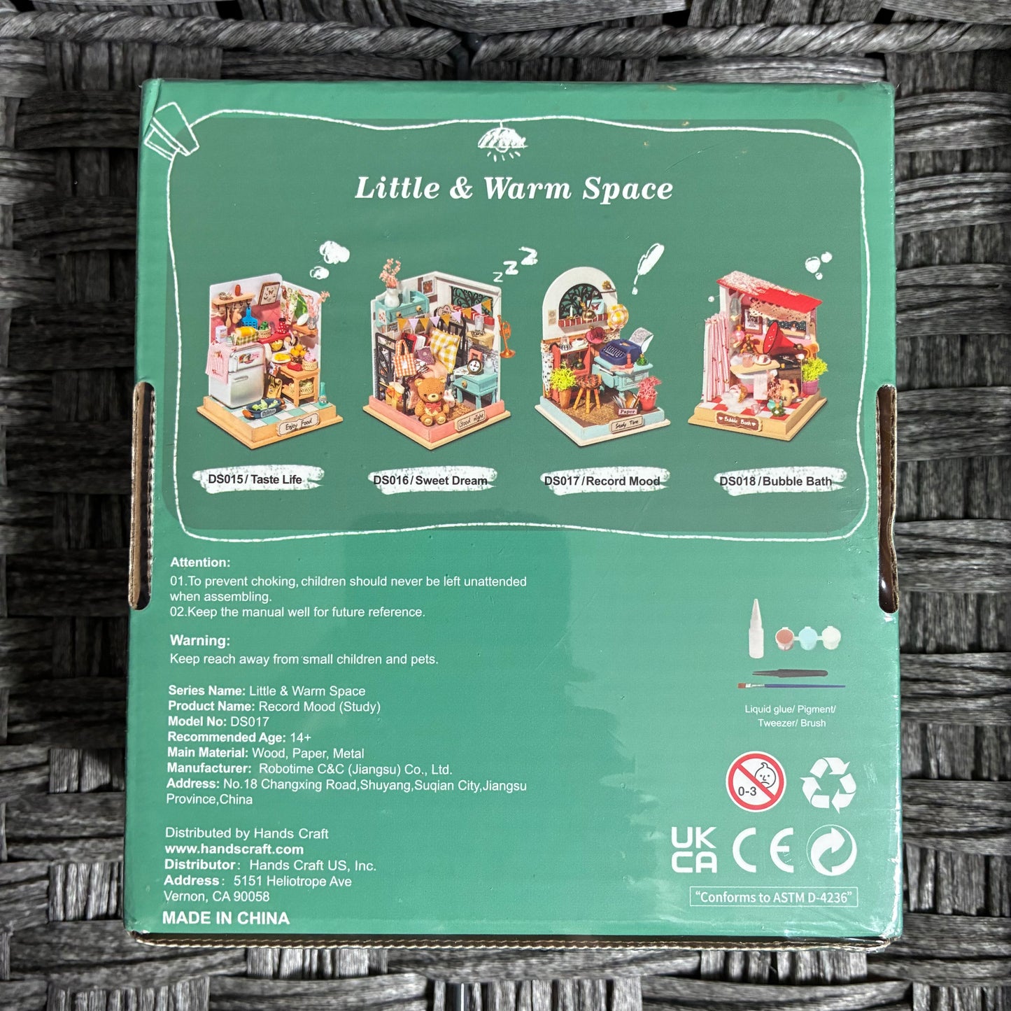ROLIFE RECORD MOOD DIY 3D MINIATURE 1/24 SCALE DOLLHOUSE ROOM CRAFT KIT