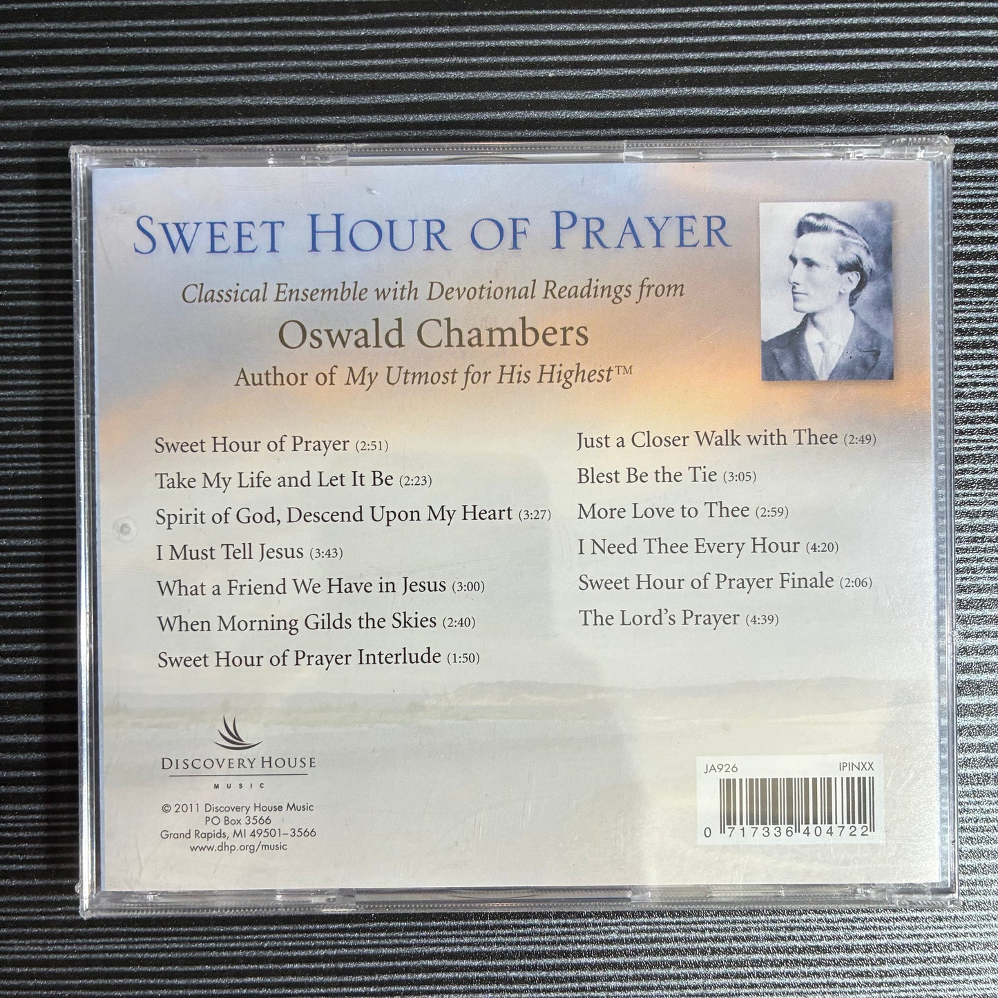 SWEET HOUR OF PRAYER OSWALD CHAMBERS CD - SEALED (2011)