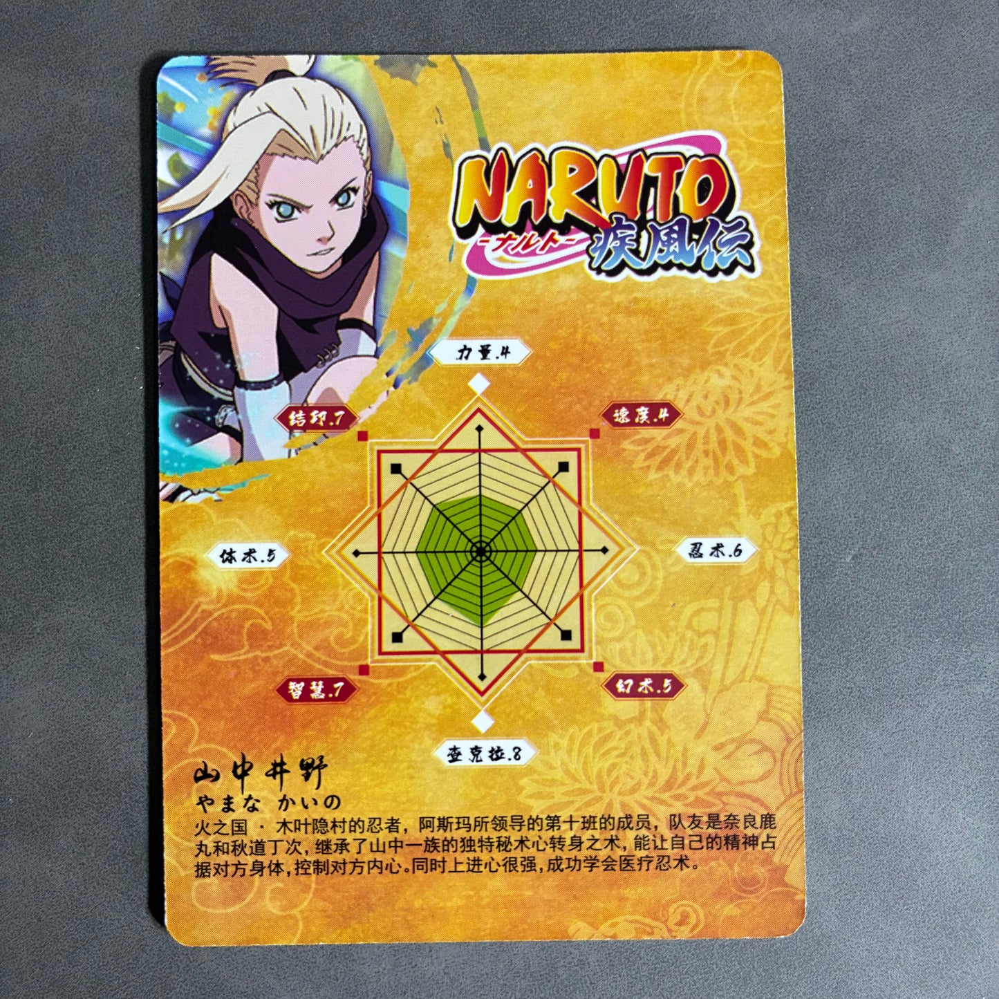CHINESE NARUTO TRADING CARDS - INO YAMANAKA - HY-SR-034