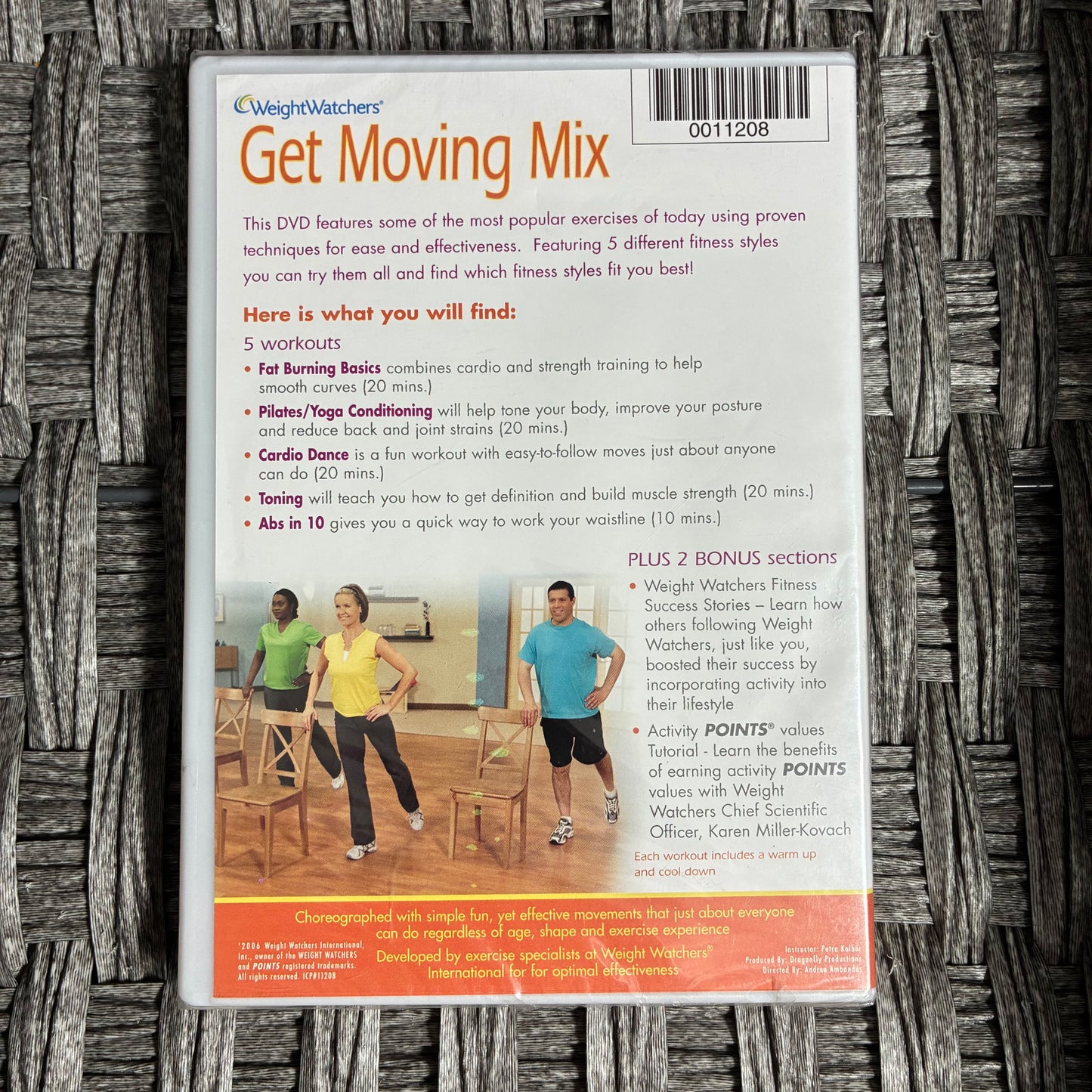 WEIGHT WATCHERS GET MOVING MIX 5 DIFFERENT WORKOUTS DVD - SEALED