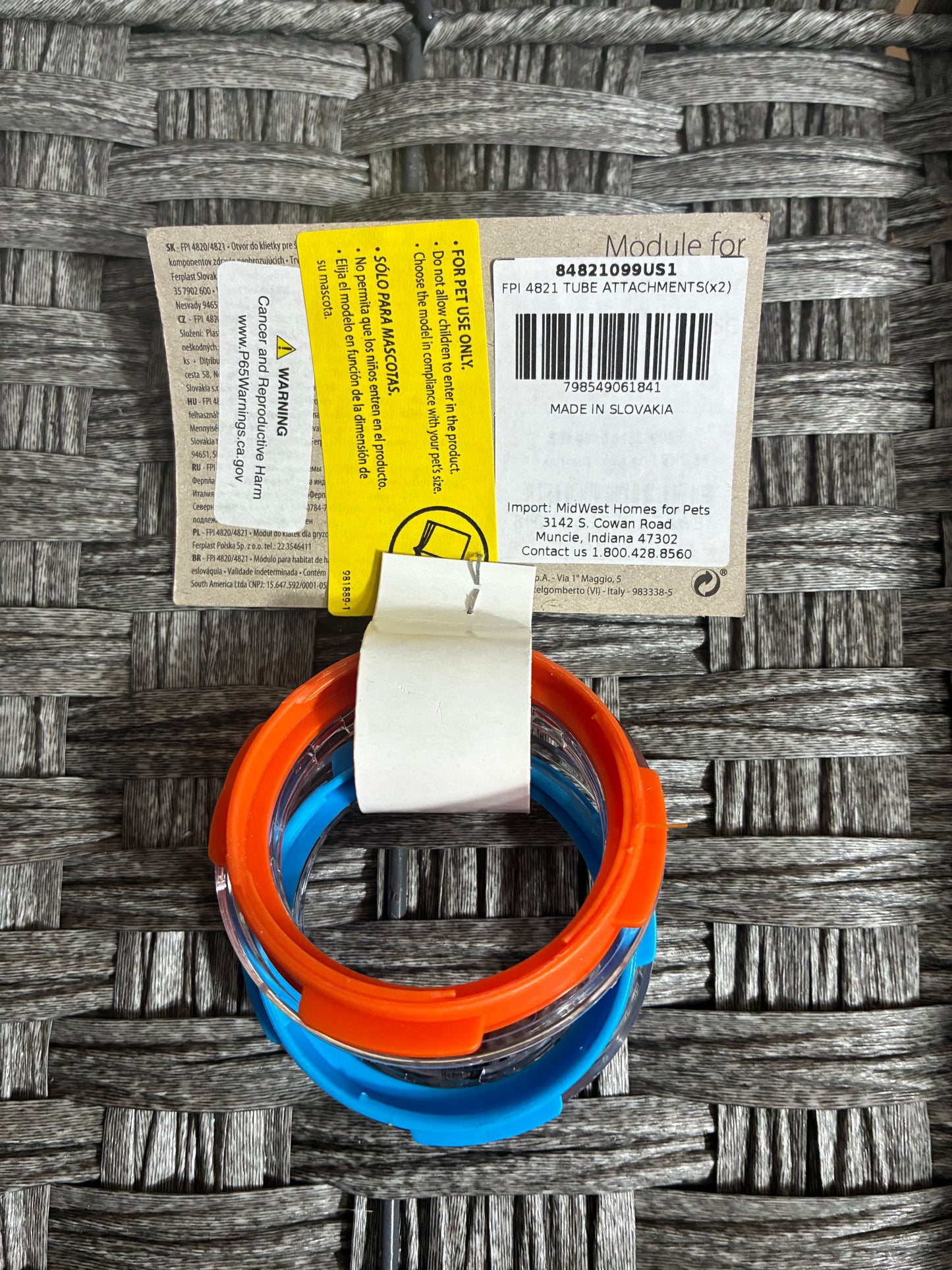 FERPLAST COLORED TUBE ATTACHMENTS 2PACK