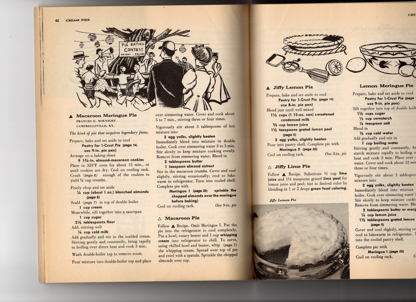 VINTAGE - BANNER PRESS - PASTRIES PIES AND TARTS - 1970'S - ACCEPTABLE CONDITION