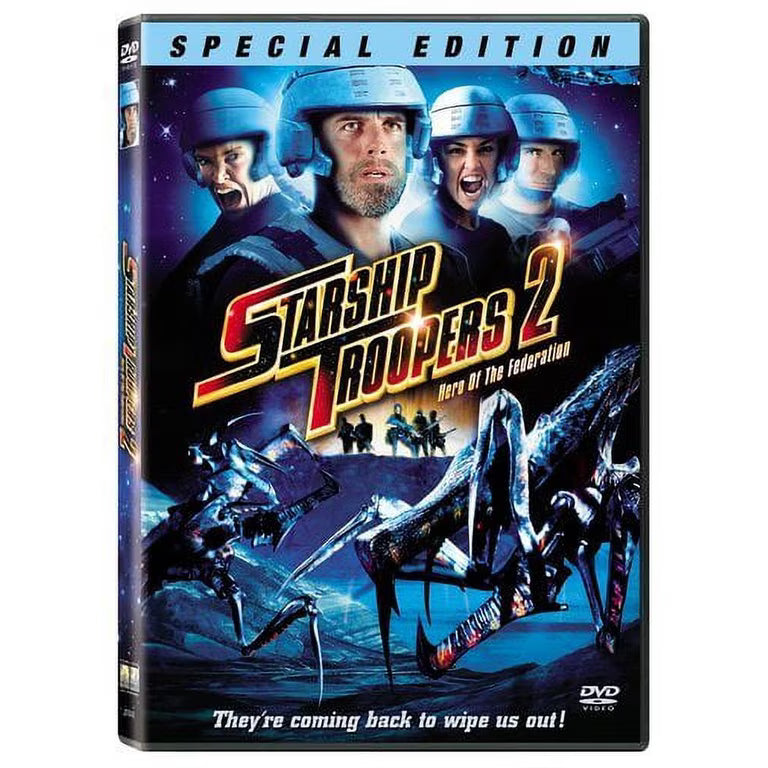 STARSHIP TROOPERS 2: HERO OF THE FEDERATION (DVD, 2004, SPECIAL EDITION) USED
