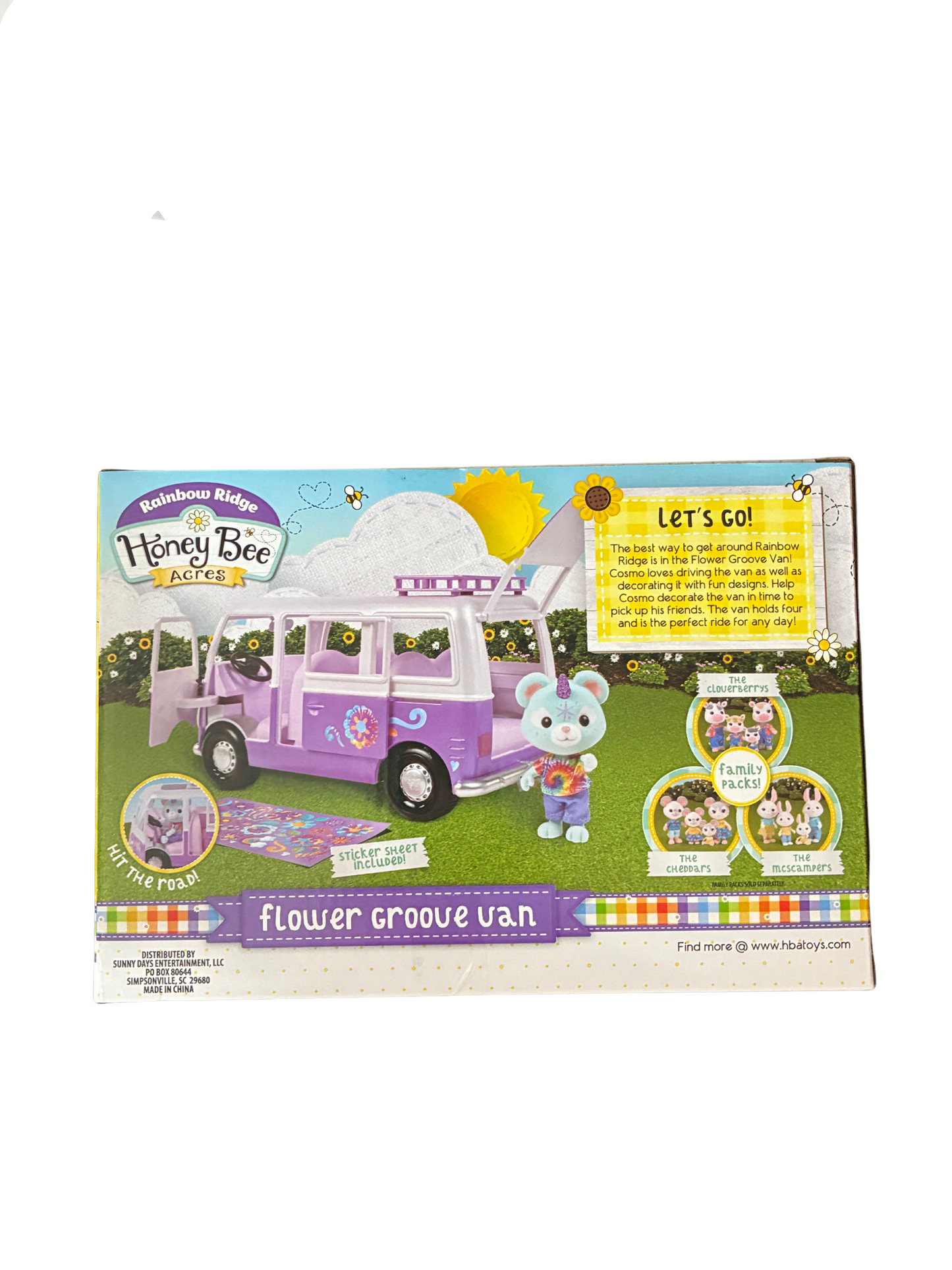 RAINBOW BRIDGE HONEY BEE ACRES FLOWER GROVE VAN WITH CHARACTER