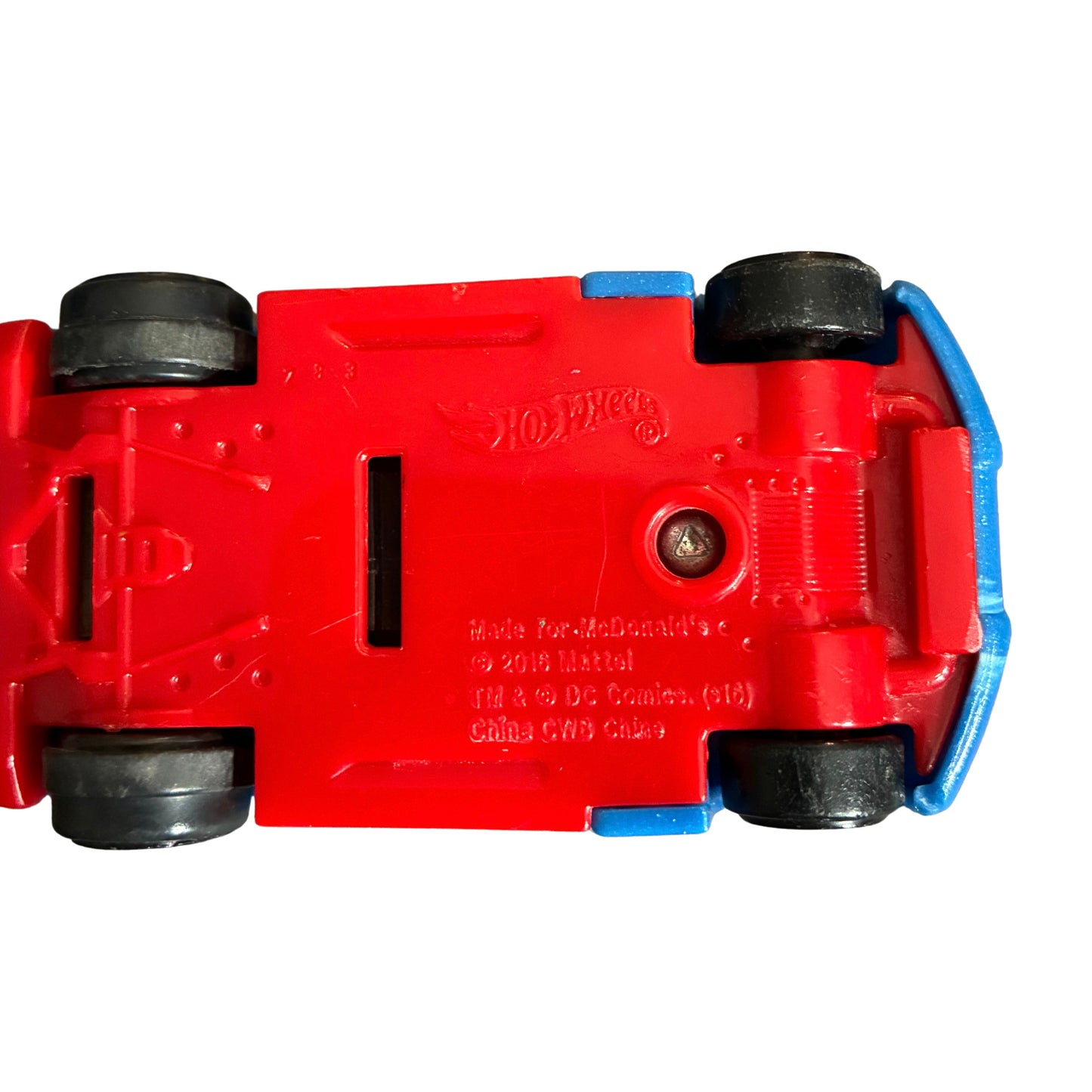 SUPERMAN MATTEL HOT WHEELS 2016 MCDONALDS CAR PRE OWNED