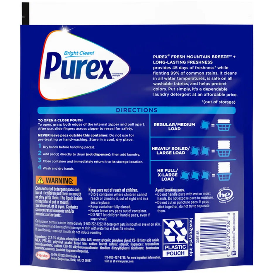PUREX 4 IN 1 FRESH MOUNTAIN BREEZE 21 PODS