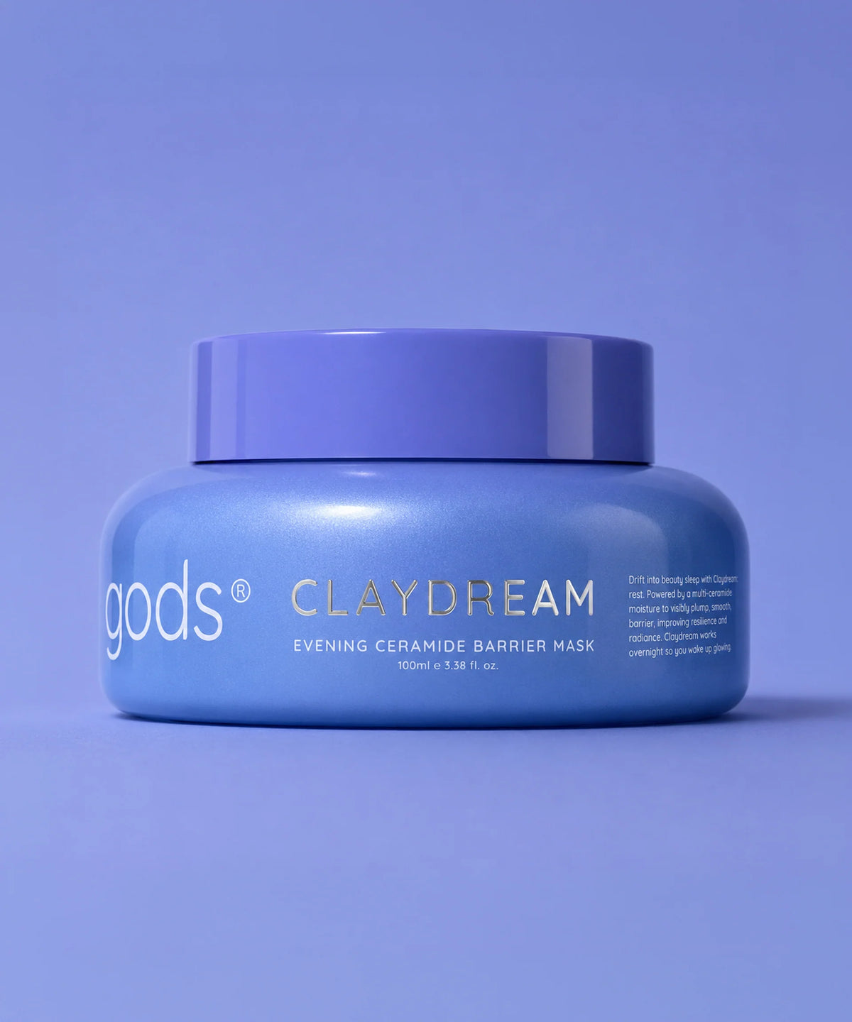 DEW OF THE GODS CLAYDREAM EVENING CERAMIDE BARRIER MASK LAVENDAR 100ML/3.38FL OZ