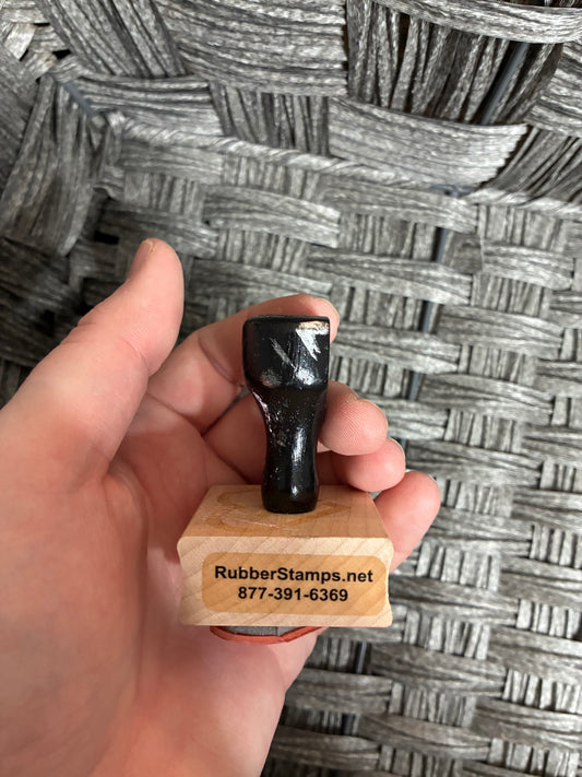 WOODEN STAMP “HEART WITH CHECKMARK”