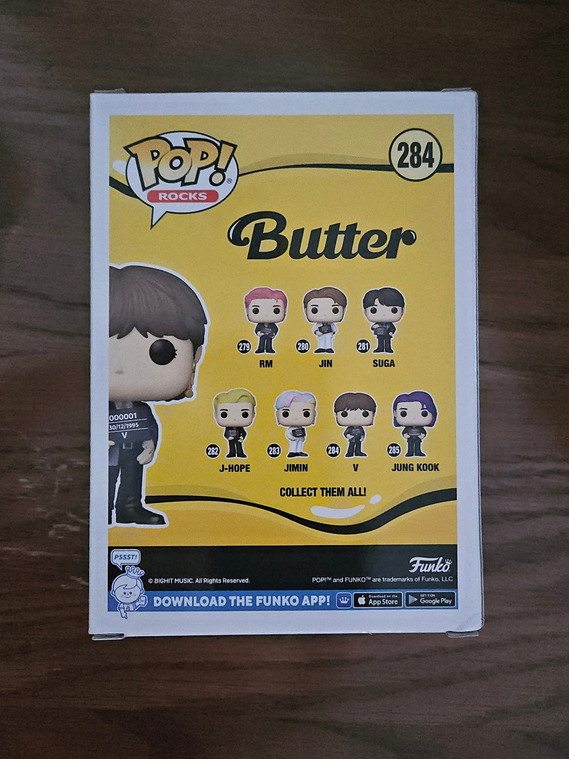 FUNKO POP! ROCKS 284 BTS V VINYL FIGURE