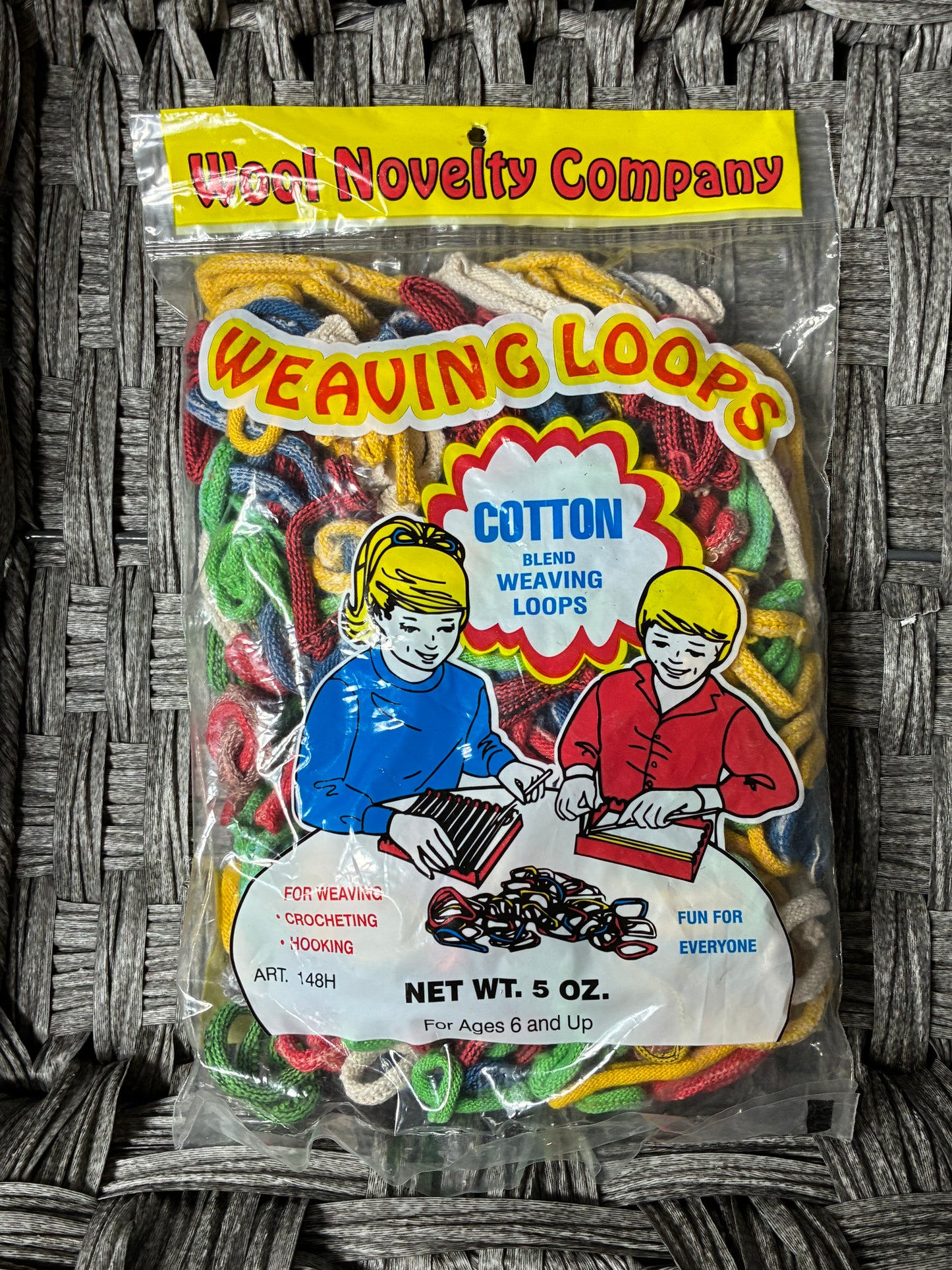 WOOL NOVELTY COMPANY WEAVING LOOPS COTTON BLEND WEAVING LOOPS 5 OZ FOR WEAVING