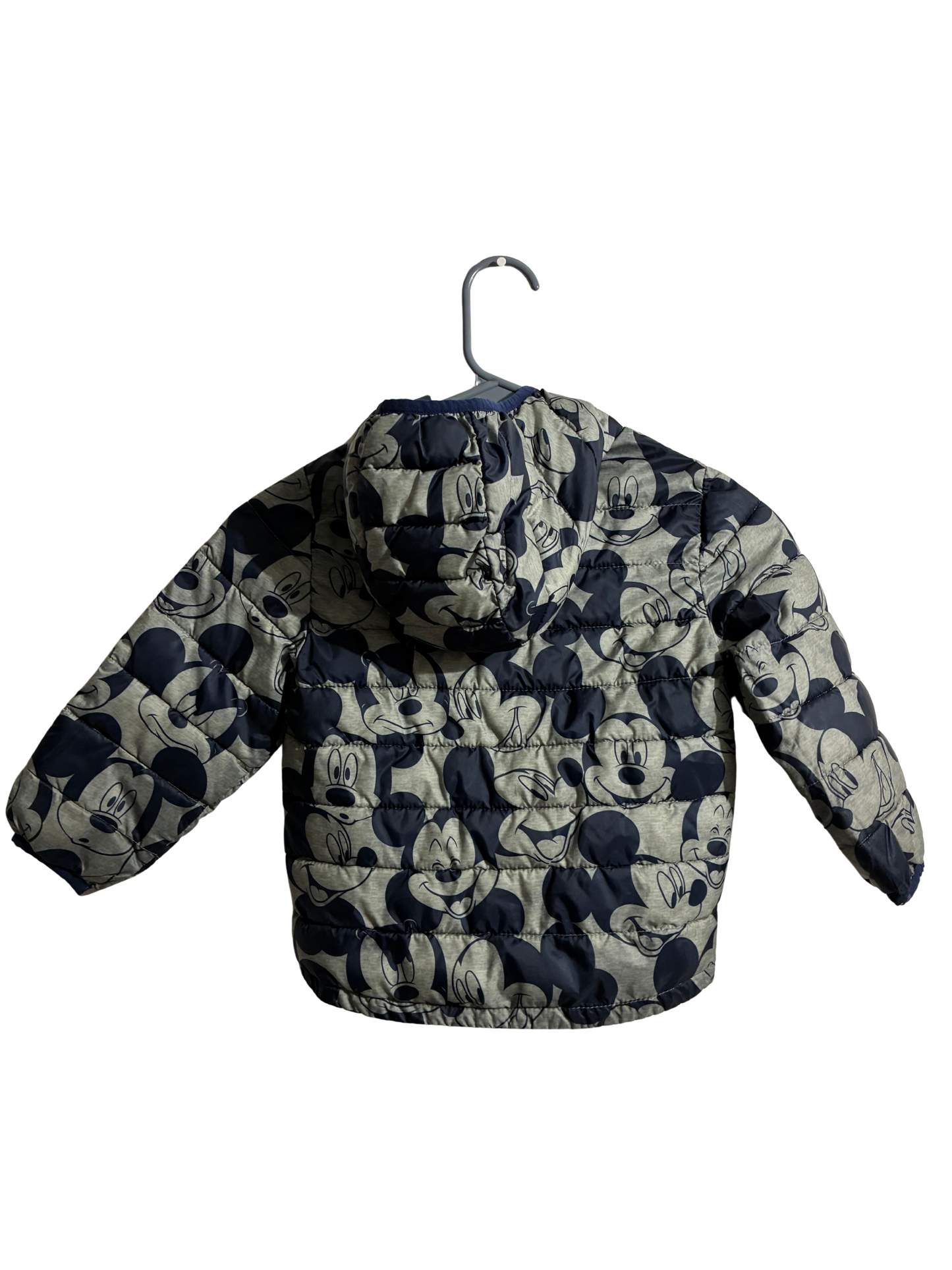 Disney Baby Gap Puffer Jacket Mickey Mouse Green & Black —Toddler Size 3 Years