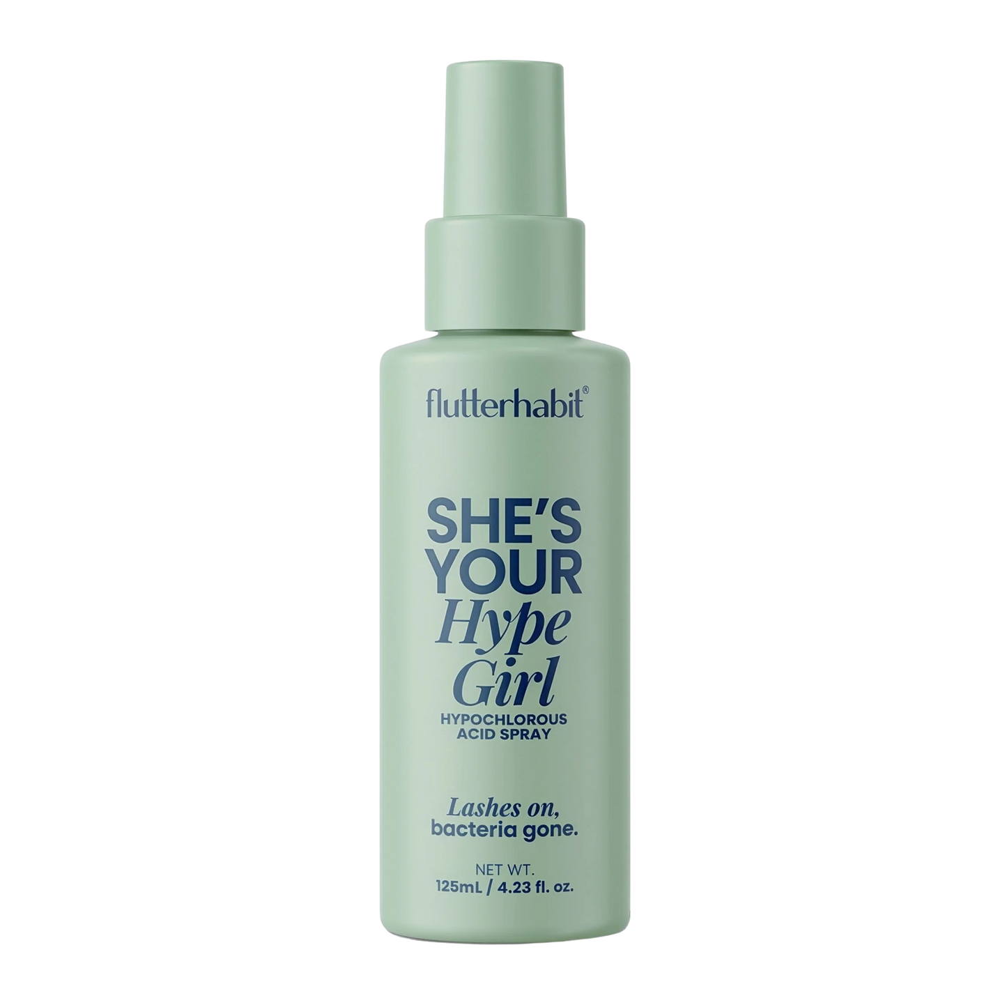 FLUTTERHABIT SHE'S YOUR HYPE GIRL HYPOCHLOROUS ACID SPRAY FULL SIZE 125ML