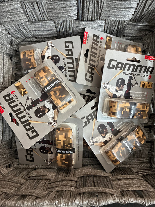 LOT OF 8x GAMMA SUPREME TAC G CAMO 1.1MM BAT GRIP