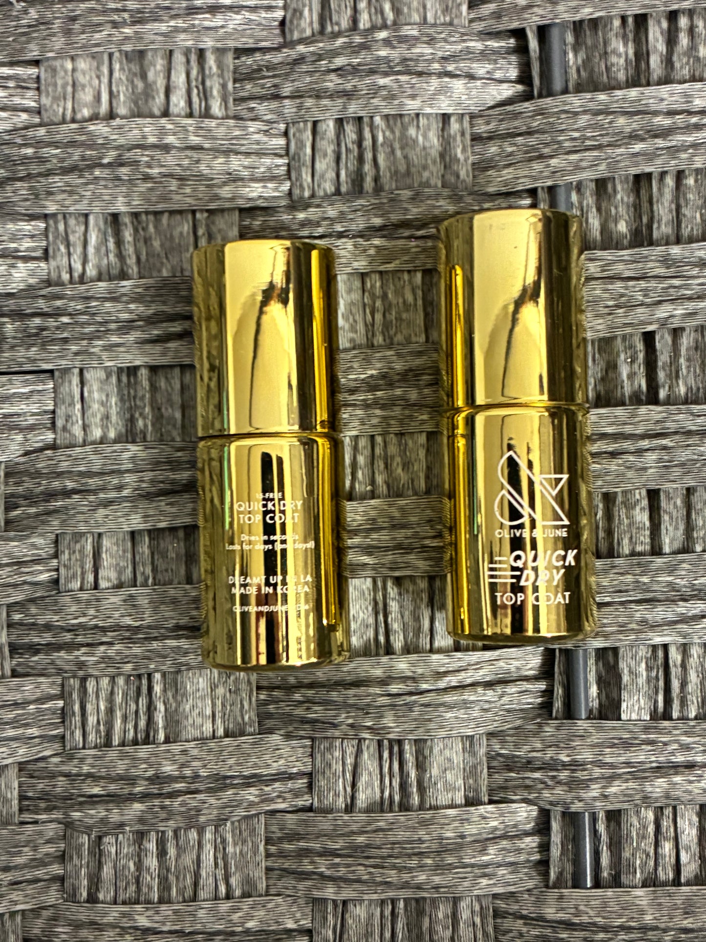 2x OLIVE AND JUNE QUICK DRY TOP COAT