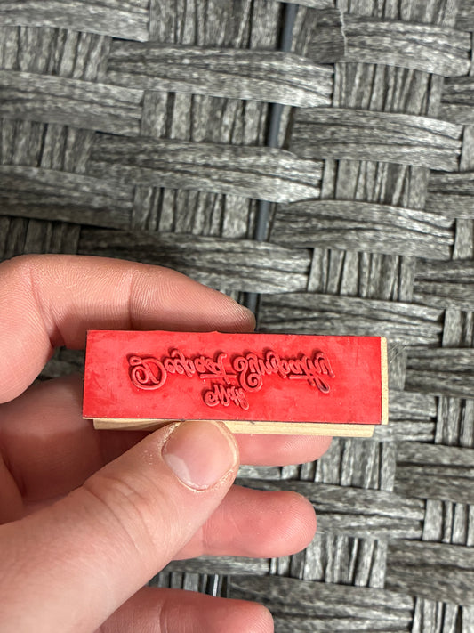 WOODEN STAMP “WITH DEEPEST SYMPATHIES”