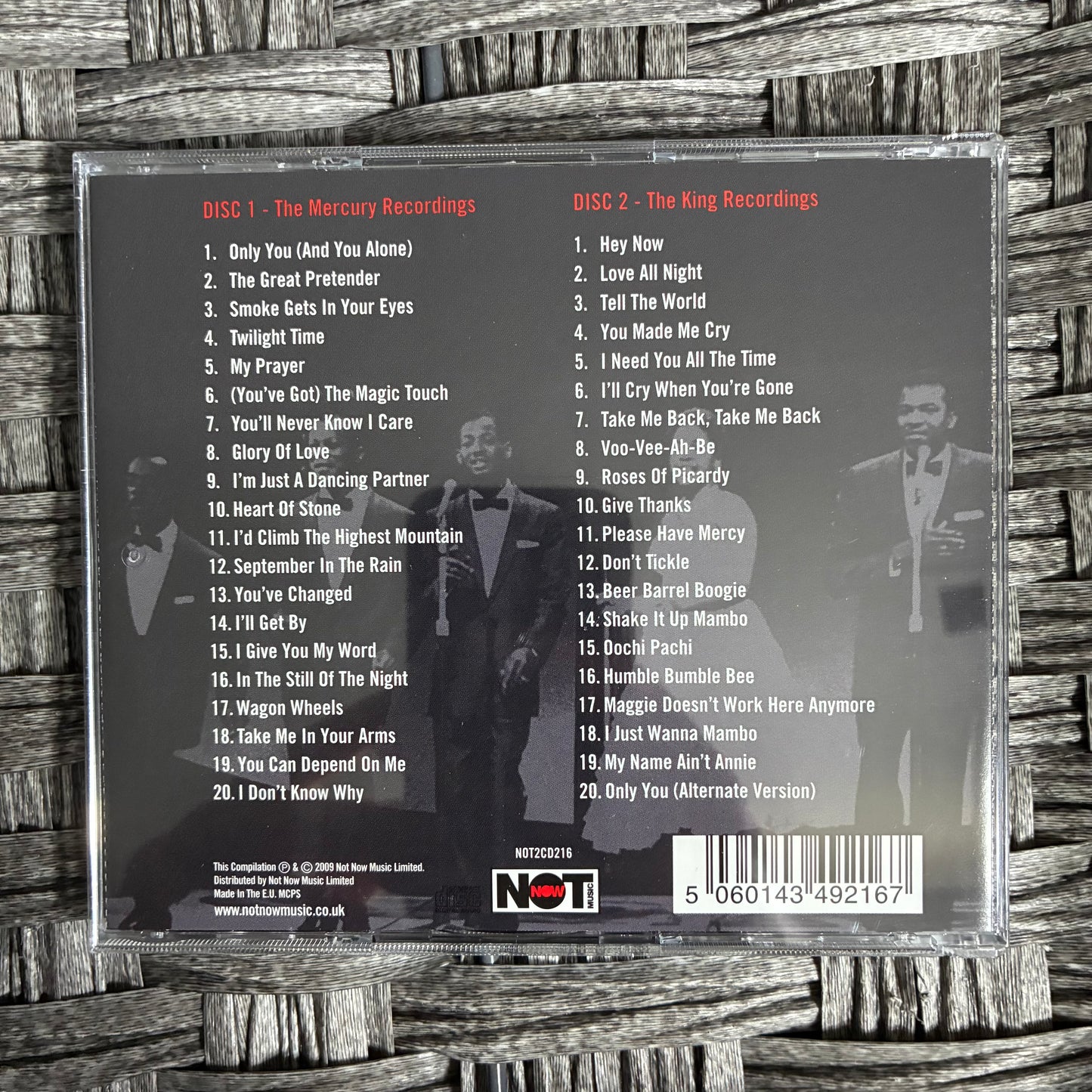 THE PLATTERS GREATEST HITS 40 ORIGINAL HIT RECORDINGS ON 2 CDS (2009) - PRE OWNED