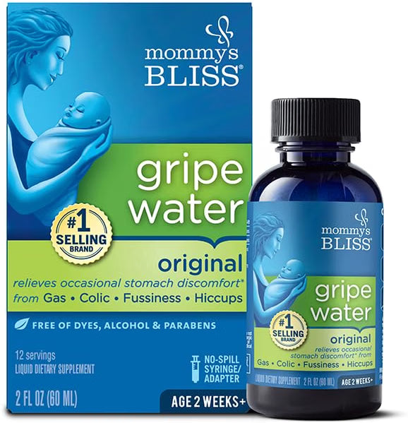 MOMMY'S BLISS GRIPE WATER ORIGINAL 2 FL OZ GAS COLIC HICCUPS EXP 04/2027 SEALED