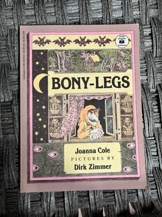 BONY-LEGS 1983 BY JOANNA COLE, DIRK ZIMMER, BABA YAGA, RUSSIAN FOLKLORE, VINTAGE