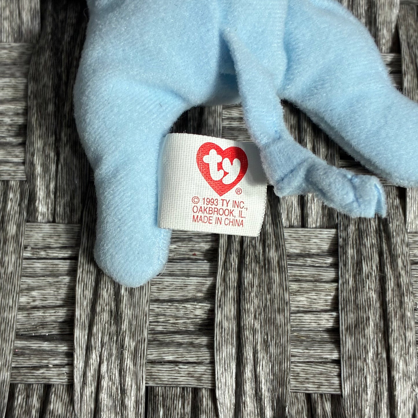 VINTAGE 1993 TY BEANIE BABY ELEPHANT PLUSH NO TAG
