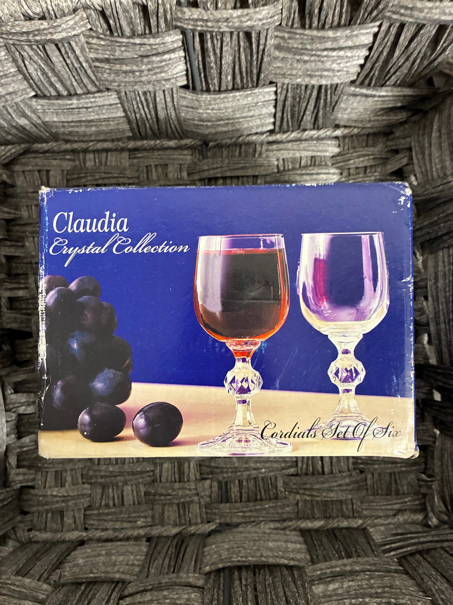 BOHEMIA CLAUDIA CRYSTAL CORDIAL GLASSES SET OF 6