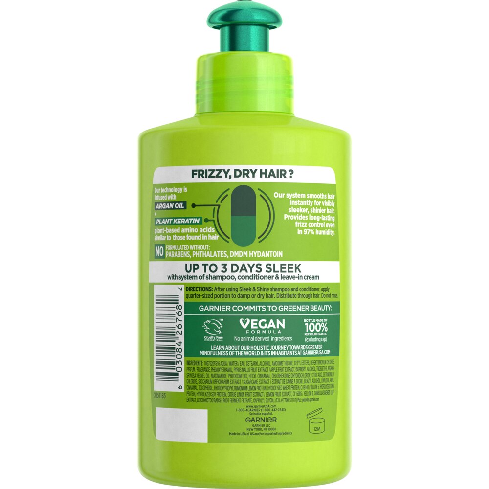 GARNIER FRUCTIS SLEEK & SHINE LEAVE-IN CONDITIONER - 10.2 FL OZ