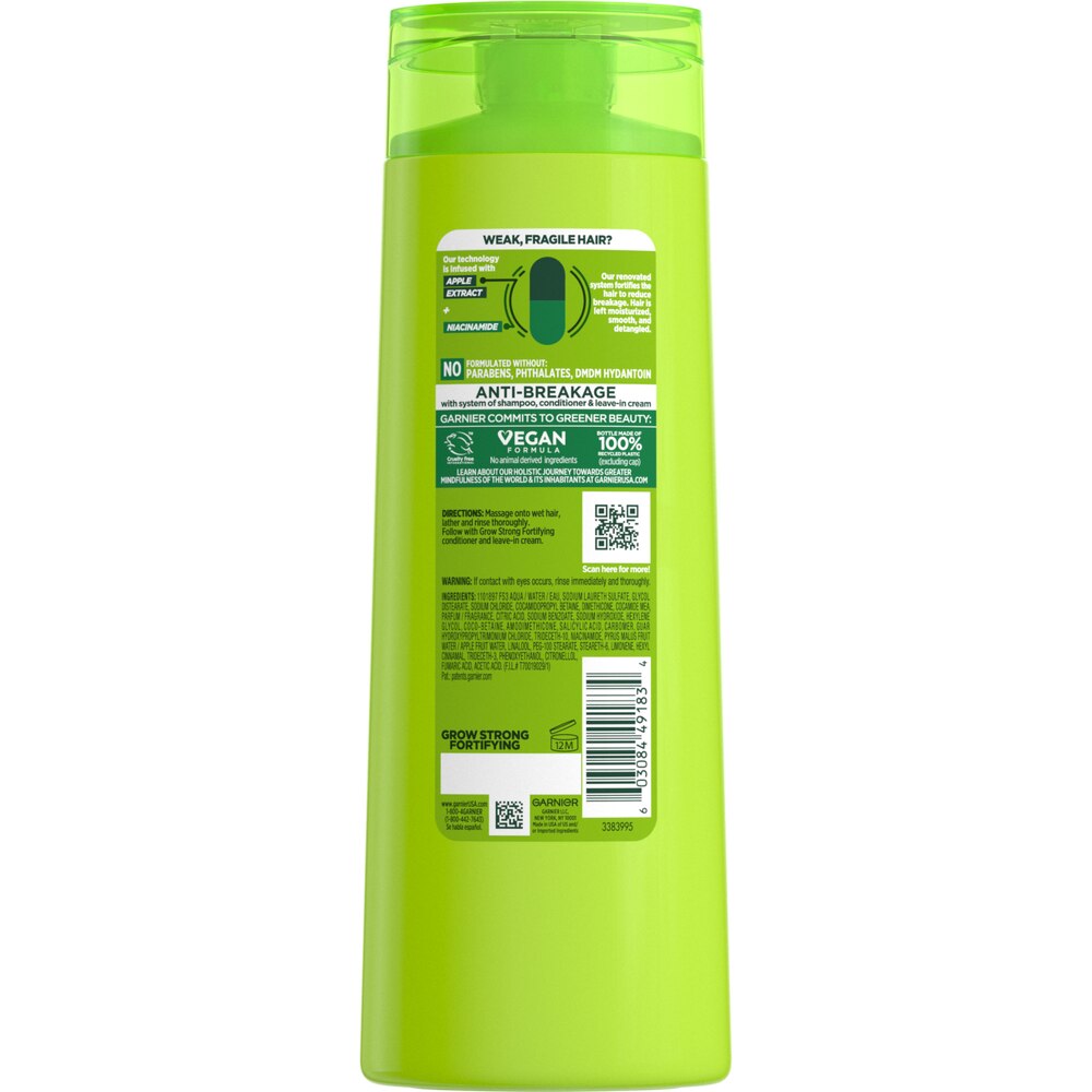 GARNIER FRUCTIS GROW STRONG FORTIFYING SHAMPOO 12.5 FL OZ