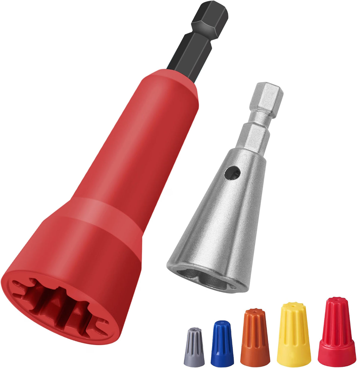 WIRE NUT TWISTER AND TWISTING TOOL 1/4" CHUCK, 7PCS SET, NEW
