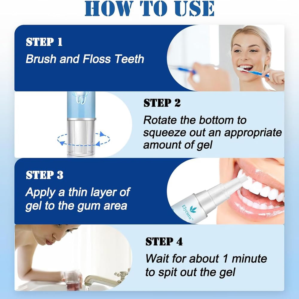 ELYCURA GUM PROTECT DENTAL GEL PEN ORAL CARE THERAPY REDUCE INFLAMMATION EXP 2029