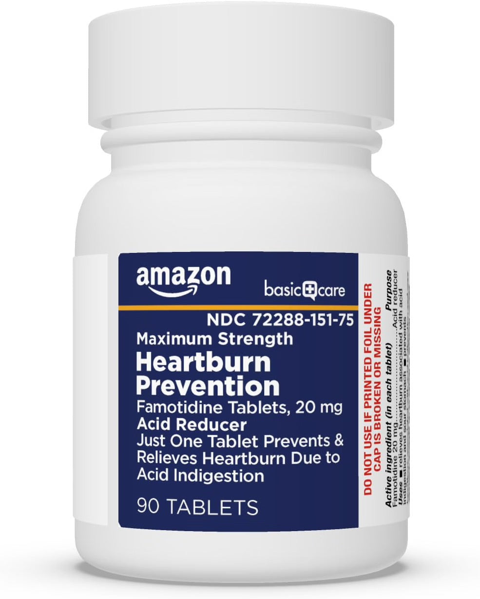 AMAZON MAXIMUM STRENGTH HEARTBURN PREVENTION COMPARE TO ZANTAC 360 90 TABLETS