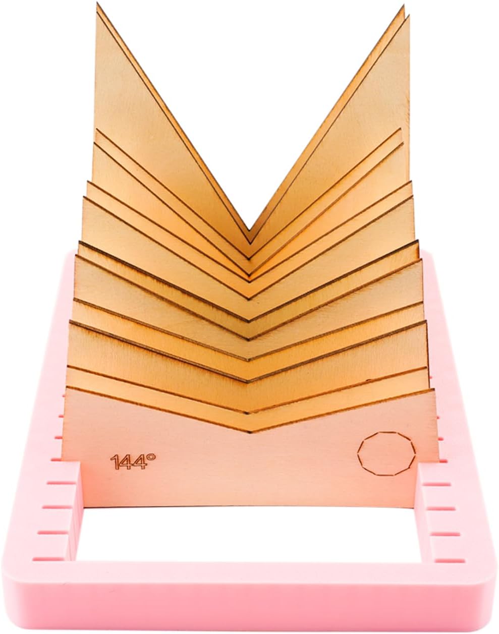 STAINED GLASS ANGLE JIG CUTTING TOOL RECTANGLE ADJUSTABLE MULTIPLE DEGREES PINK